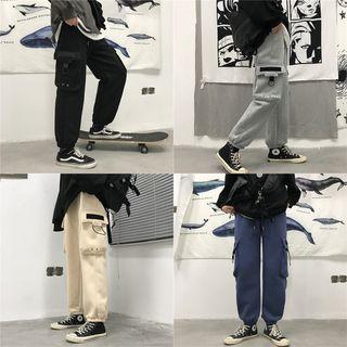 Hoop-accent Side Pocket Sweatpants