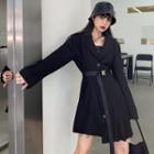 Belted Mini A-line Blazer Dress