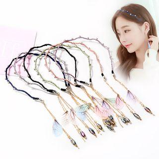 Faux Crystal Dangling Headband