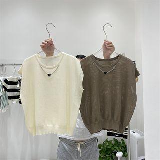 Necklace Knit Vest