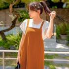 Loose-fit Cap-sleeve Henley