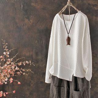 Jacquard Long-sleeve T-shirt