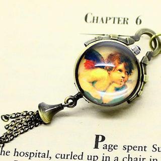 Angel Pocket Watch - Copper  Copper - One Size