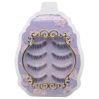 Ibiza - 4-pair Set: False Eyelashes Black - One Size