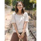 Layered Pintuck-hem Blouse