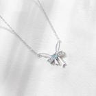 Rhinestone Bow Necklace Necklace - Alice - Rabbit - One Size