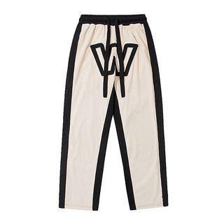Two-tone Corduroy Wide Leg Pants