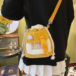 Buckled Mini Fleece Crossbody Bag