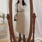 Split Back Shift Skirt