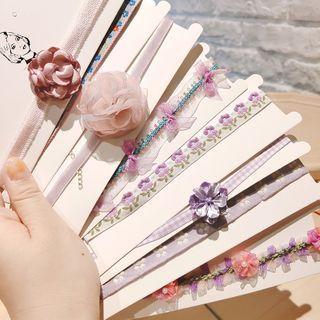 Faux Pearl Flower Choker (various Designs)