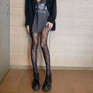 Ribbon Lace Tights