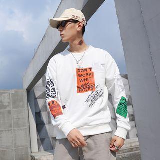 Tag Print Sweatshirt