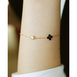 Flower-charm Chain Bracelet