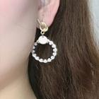 Faux Pearl Hoop Earring Be1112 - Pearl - One Size