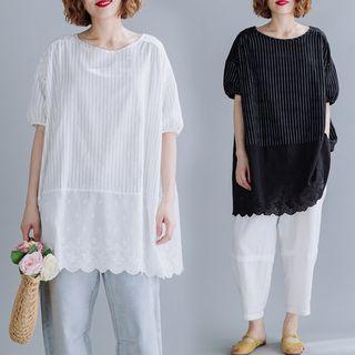 Panel Medium Long T Shirt