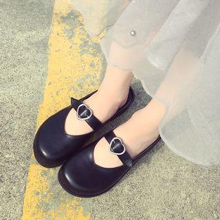Heart Buckle Flats