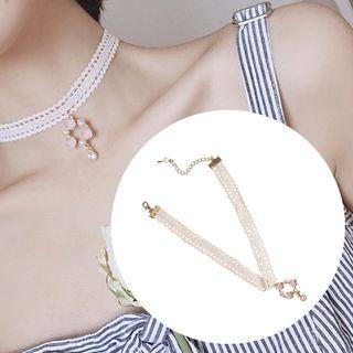 Crystal Petal Lace Choker