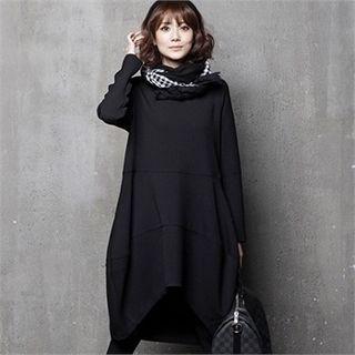 Dip-back Balloon-hem Dress