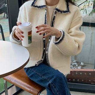 Tweed Panel Cardigan