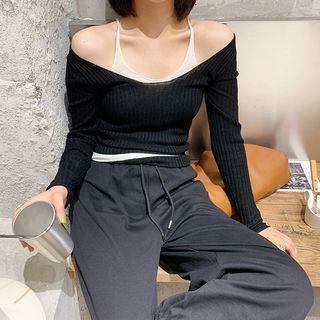Mock Two-piece Tank Top / Long-sleeve T-shirt