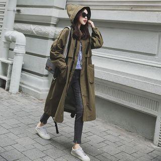 Hooded Tie-waist Jacket