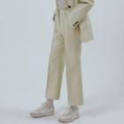 {of Vintage} Faux-leather Boot-cut Pants
