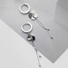 Hoop Dangle Earring 1 Pair - Silver - One Size