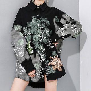 Printed Mini Shirtdress