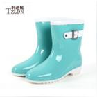 Strapped Rain Short Boots