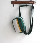 Color Block Canvas Crossbody Pouch