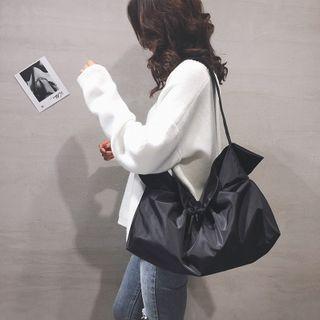 Drawstring Nylon Shoulder Bag