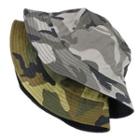 Camouflage Print Reversible Bucket Hat