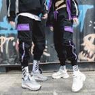 Couple Matching Color Block Jogger Pants
