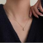 Alloy Droplet Pendant Necklace 1 Pc - Gold - One Size