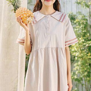 Frilled Peter-pan Collar Dress