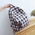 Couple Matching Plaid Canvas Backpack
