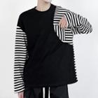 Striped Panel Sweatshirt Black - One Size