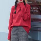 Mock Neck Drop Shoulder Sweater