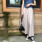 High-waist Chiffon Midi A-line Skirt
