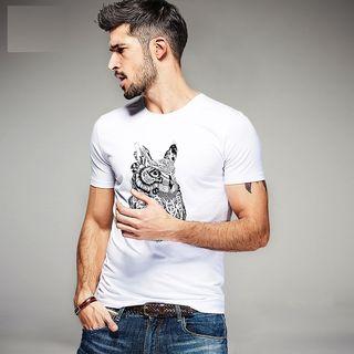Owl-print T-shirt (2 Designs)