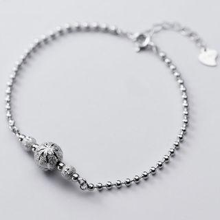 S925 Sterling Silver Metal Ball Bracelet As Shown In Figure - One Size