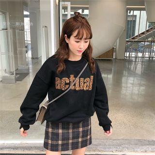 Letter Print Long-sleeve Sweatshirt
