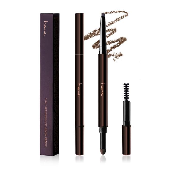 Heme - 3 In 1 Waterproof Brow Pencil Brown