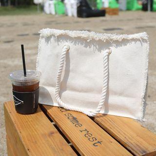 Fringed-trim Shopper Bag