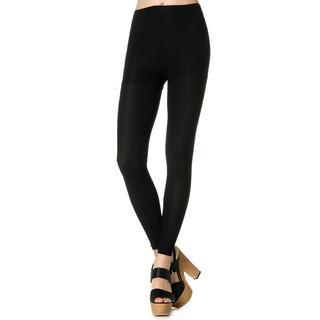 Plain Leggings Black - One Size
