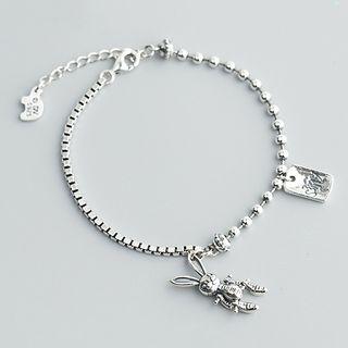 925 Sterling Silver Rabbit Bracelet As Shown In Figure - One Size