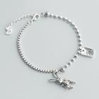 925 Sterling Silver Rabbit Bracelet As Shown In Figure - One Size