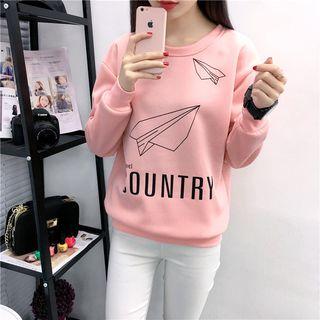 Plane Printed Pullover