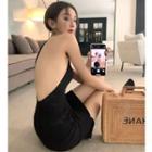 Asymmetrical Slim-fit Maxi Dress