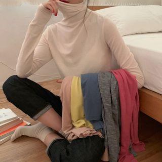 Light Turtleneck Top (various Colors)